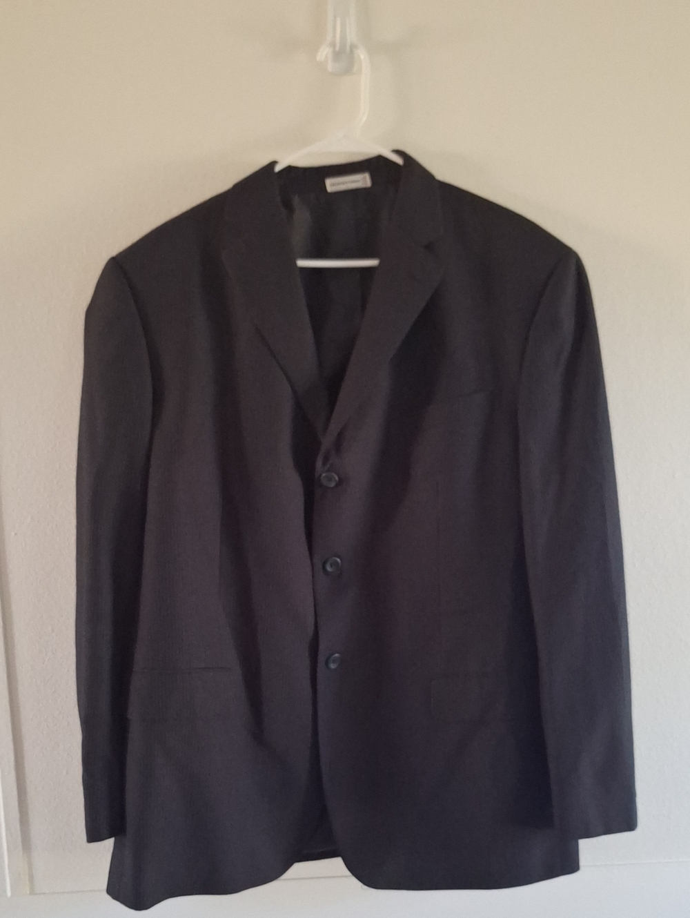 Geoffrey Beene Charcoal Pinstripe Suit Jacket & Trousers
